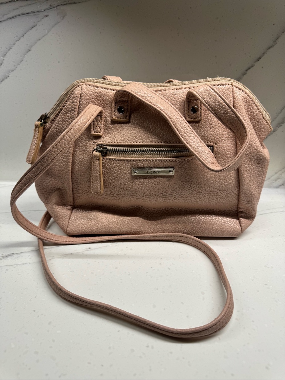 Nine West Pink Pebbled Leather Purse